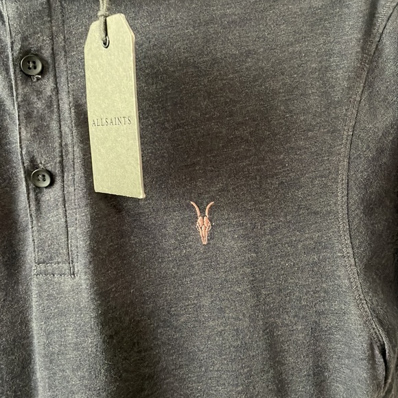 ALL SAINTS SS POLO SHIRT. - Picture 3 of 3